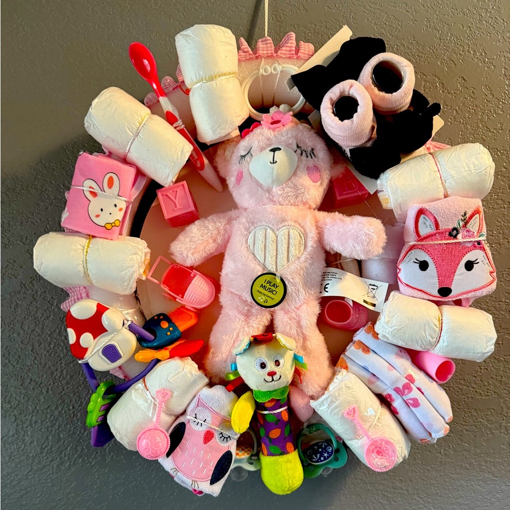 Pink Plush Bear Toy Gift Set